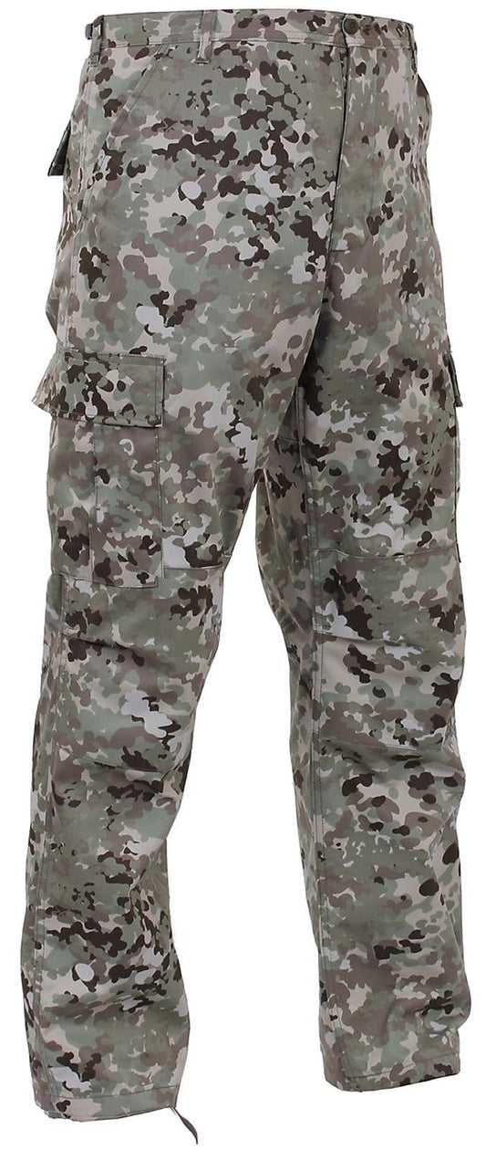 Men's Total Terrain Camo BDU Cargo Pants - GI Style Tactical Pants