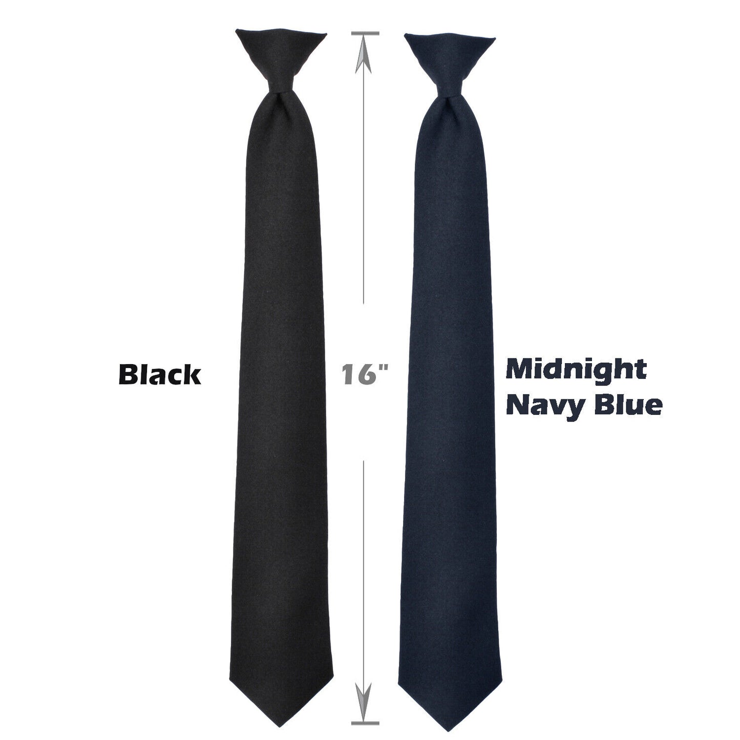 16 Inch Clip-On Neckties