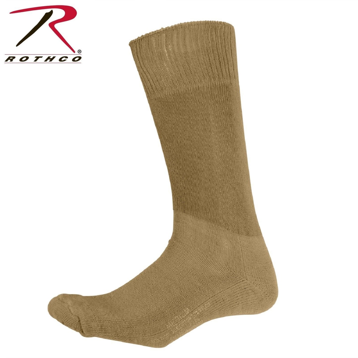 Rothco G.I. Type Cushion Sole Socks - Coyote Brown Government Issue Made In USA