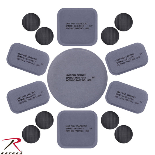 Rothco Tactical Helmet Replacement Pads - 15 Piece Replacement Pad Set