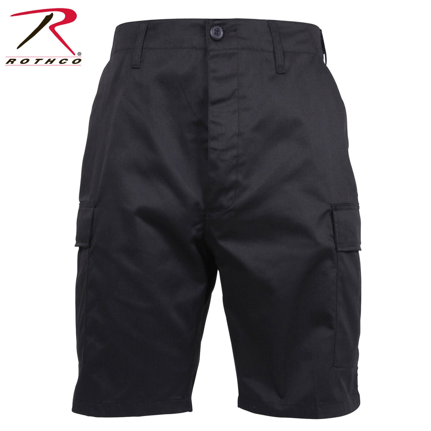 Men's Black Cargo BDU Shorts - Rothco Zipper Fly BDU Tactical Shorts