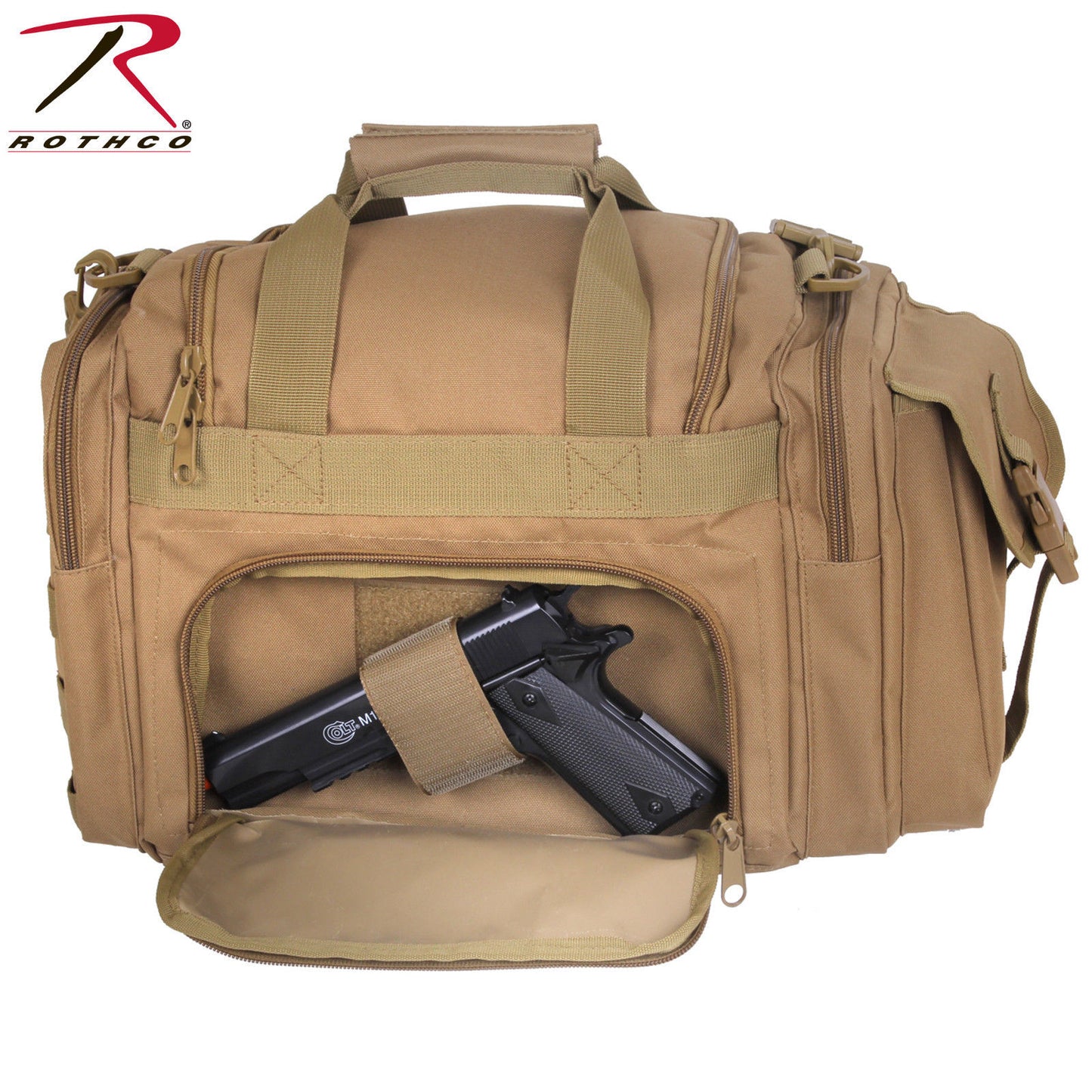 Rothco Concealed Carry Bag - Coyote Brown Heavyweight Polyester Gear Bag 2653