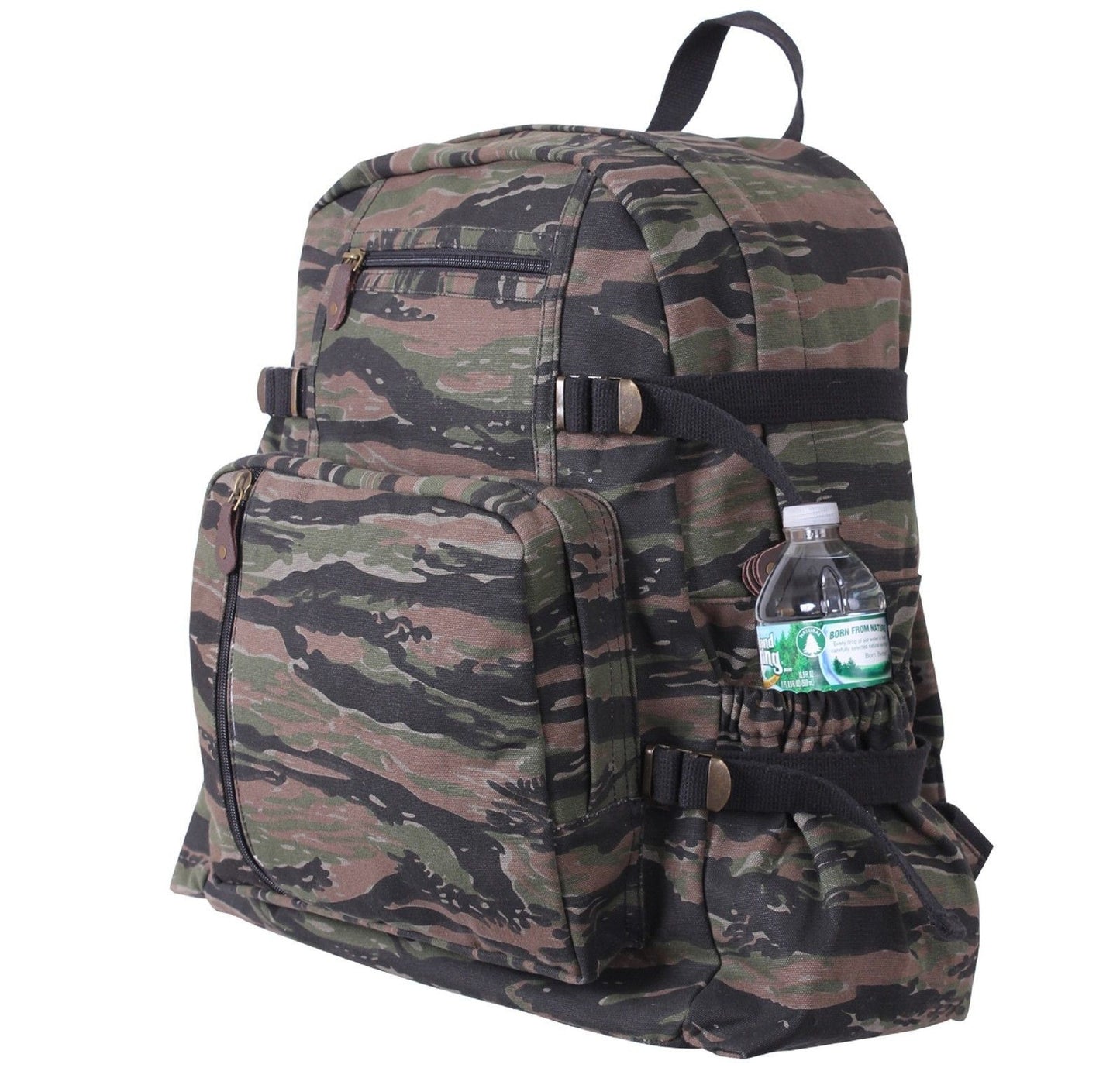 Large tiger canvas backpack outlet