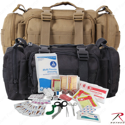 Rothco Fast Access Tactical Trauma Kit-Bag - Includes Over 80 First Aid Supplies