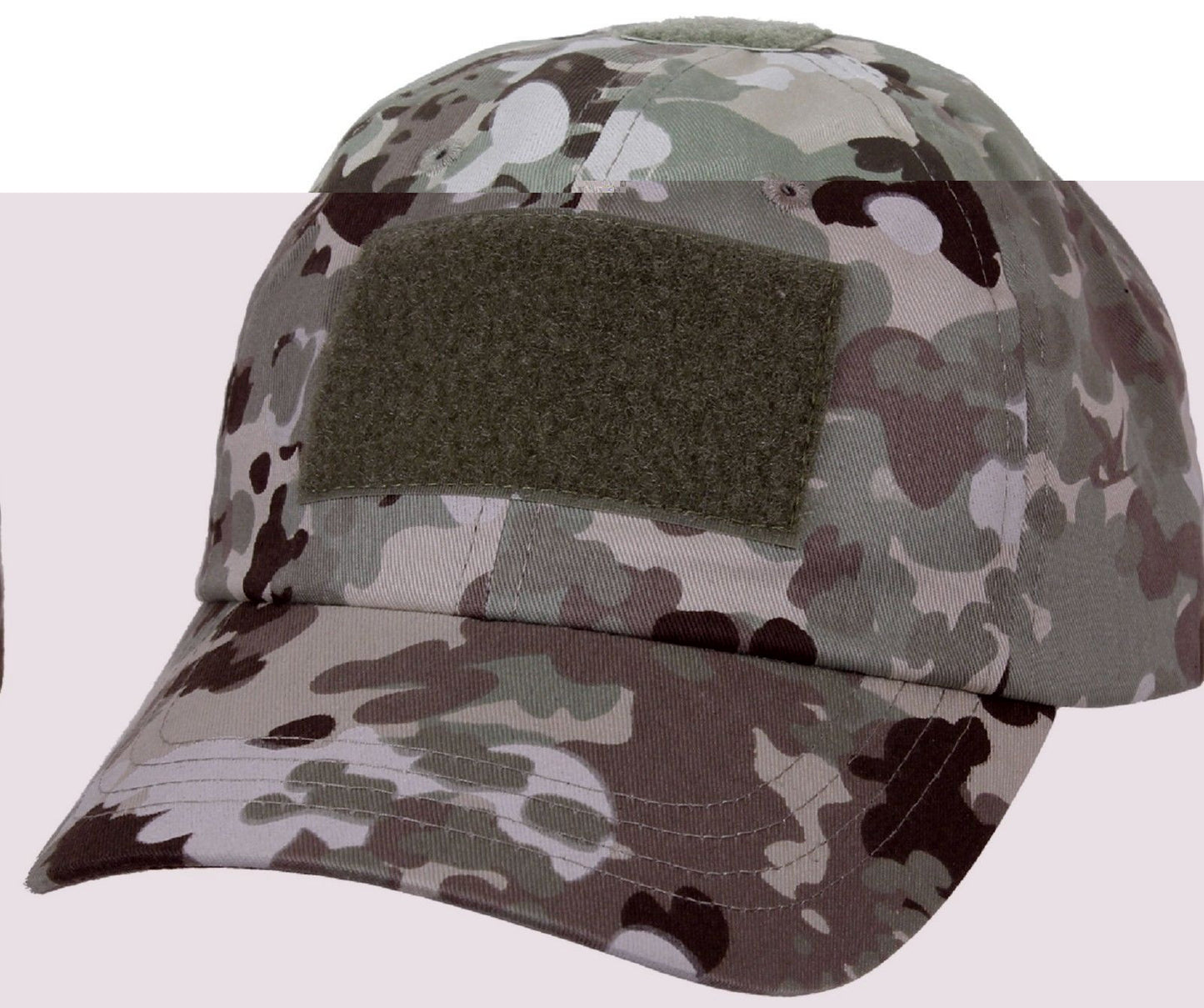 Men's Total Terrain Camouflage Tactical Operator Cap - Patch Area Baseball Hat