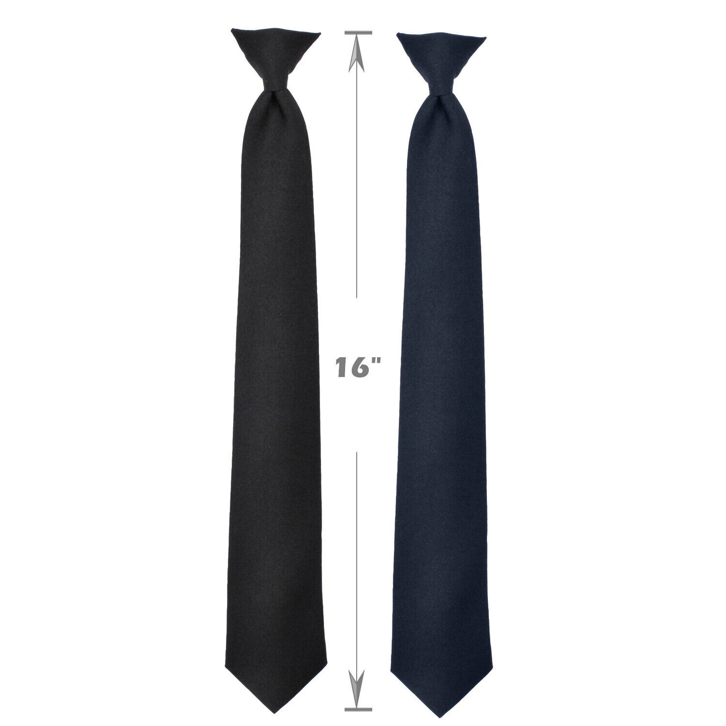 16 Inch Clip-On Neckties