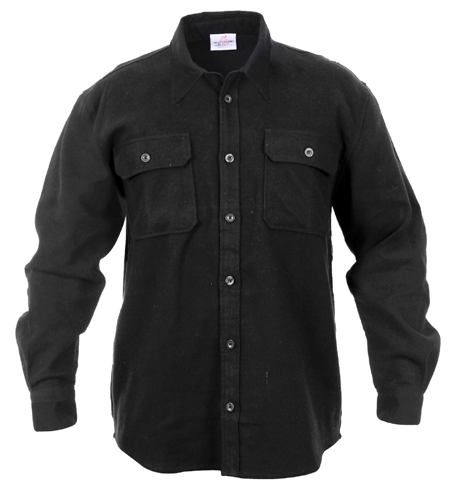 Rothco Heavy Weight Solid Flannel Shirt