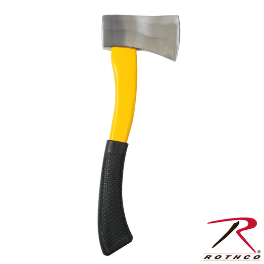 Rothco Deluxe Camp Axe - 12" Fiberglass Handle With Rubber Grip, 5" Steel Head