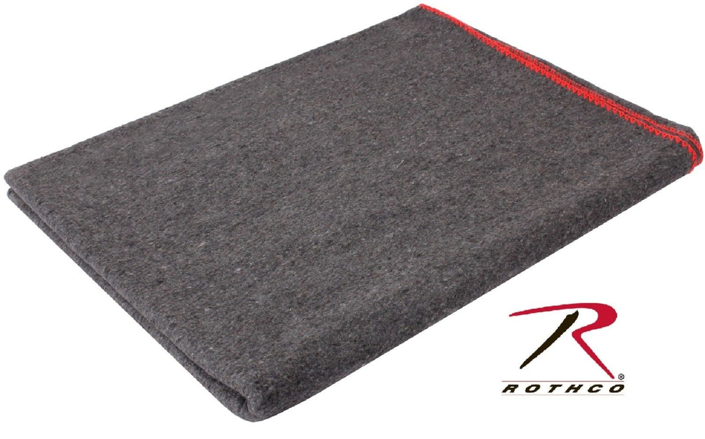 Gray Wool Rescue Survival Blanket - Rothco 90" Fire Retardant Emergency Blankets