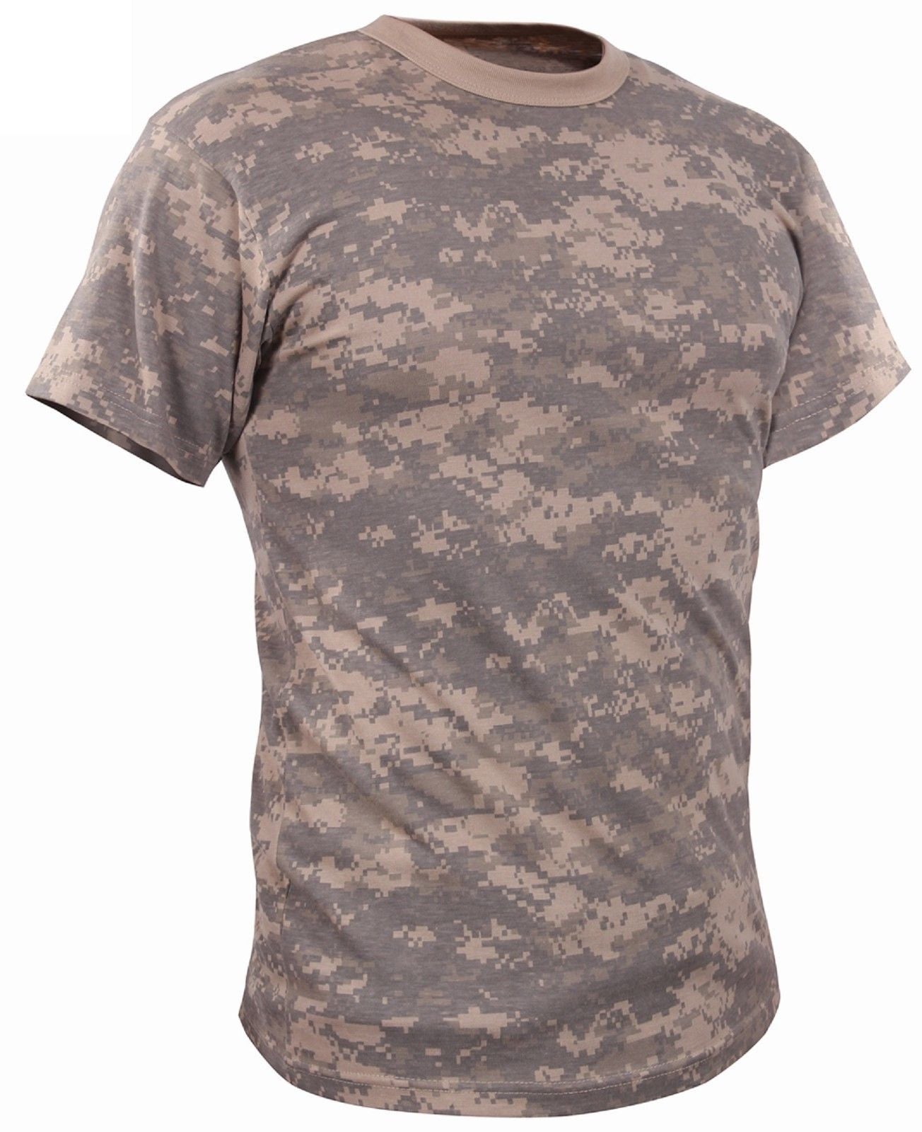 Men's Vintage ACU Digital Camouflage Short Sleeve  T-Shirt
