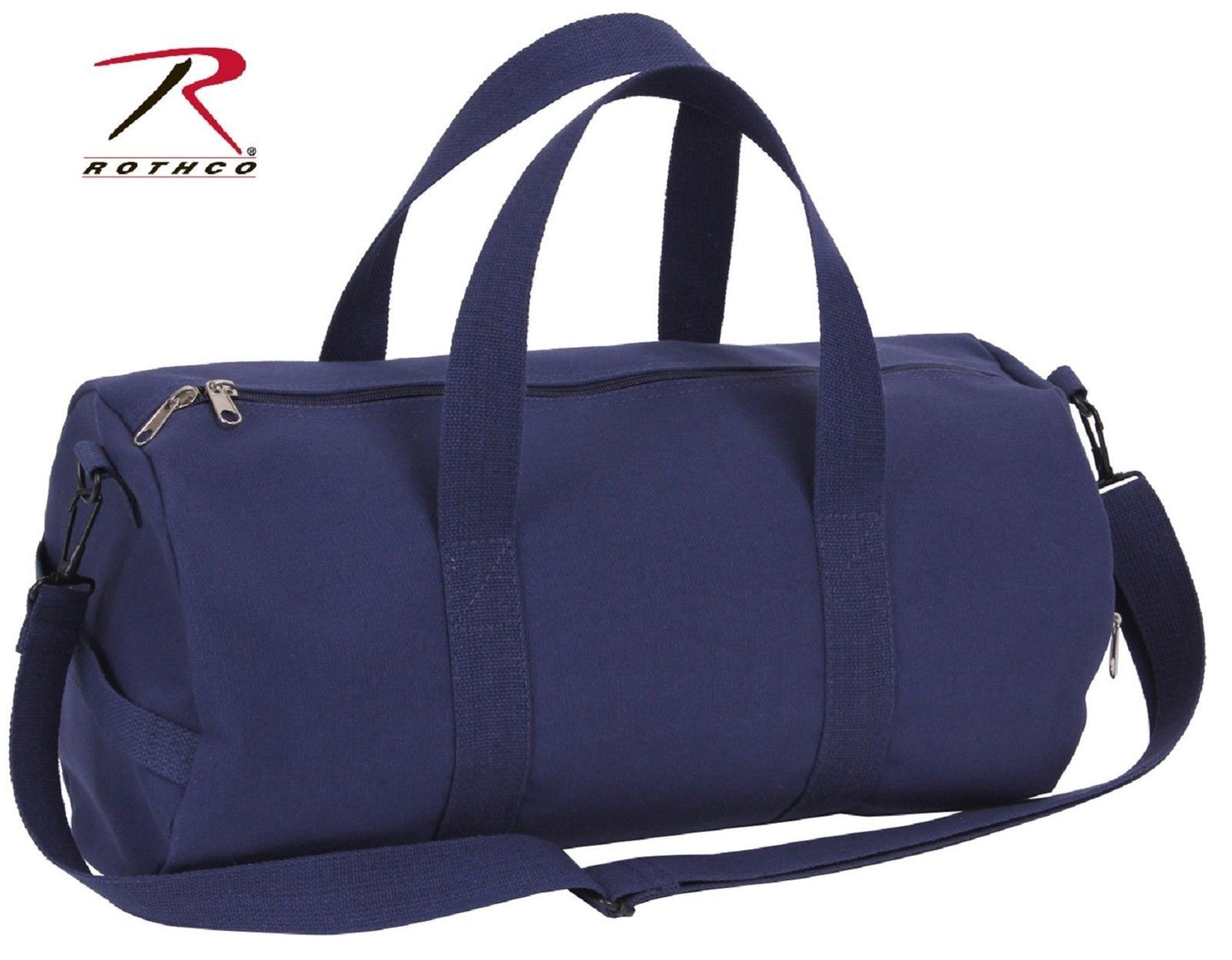 Navy Blue Cotton Canvas Shoulder Messenger Bag - Rothco Heavyweight Duffle Bags