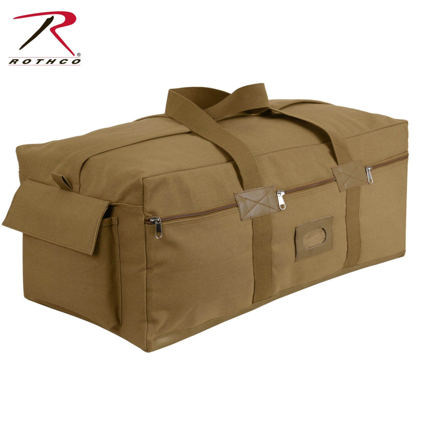 Coyote Brown Canvas Israeli Type Duffle Bag - Extra Large Army Gear Bag