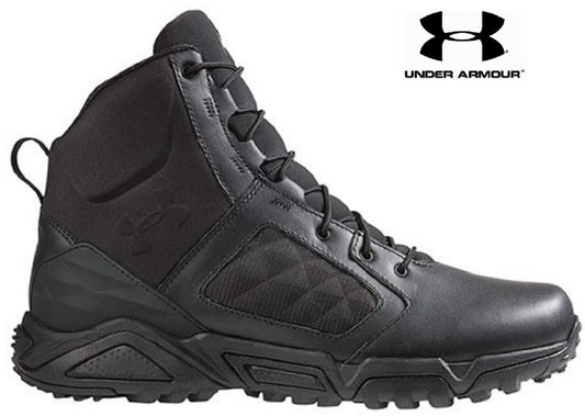 Under Armour Side Zip 2.0 Tactical Boots - Mens 7" Black UA Lightweight TAC Boot