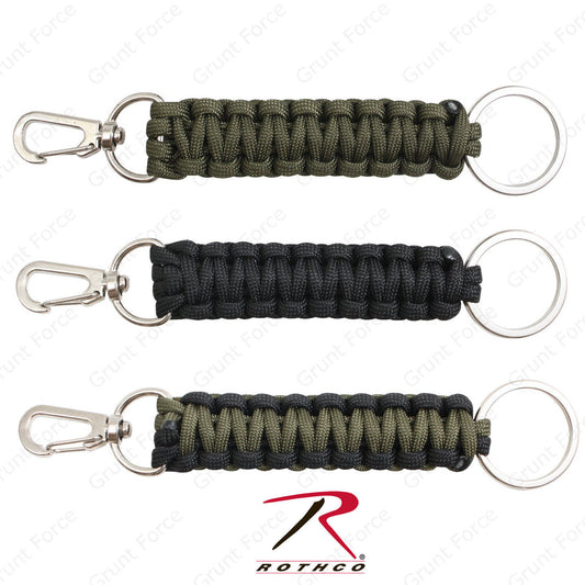 Rothco 9cm Paracord Keychain With Split Ring & Clasp