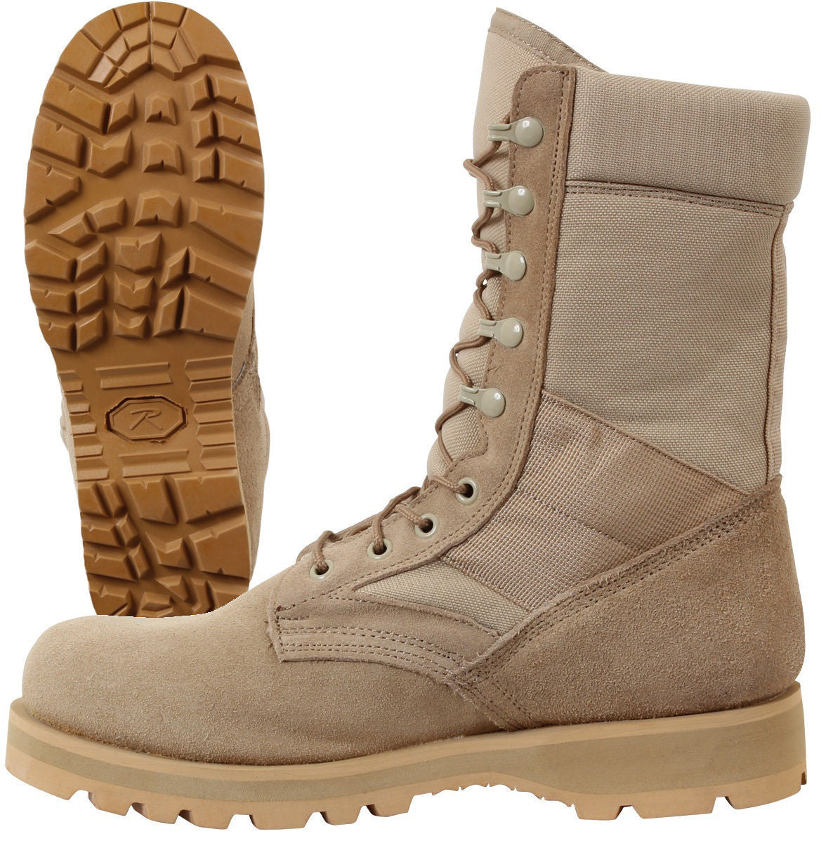 Desert Tan Boot - Tactical Men's Work Boot with Sierra Lug Sole