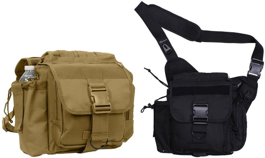 Rothco XL Advanced Tactical Shoulder Bag - Black or Brown Single Strap Pack