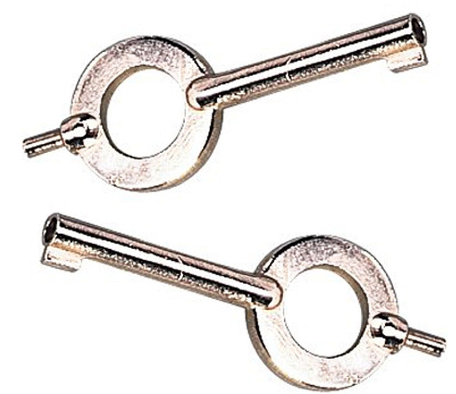 Standard Issue Handcuff Key PAIR - Set Of 2 Nickel-Plated Handcuff Key ...