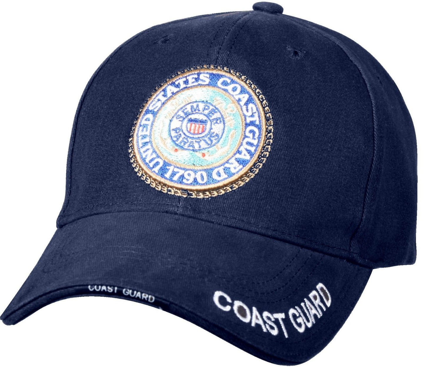 Navy Blue U.S. Coast Guard - Deluxe Low Profile Insignia Cap