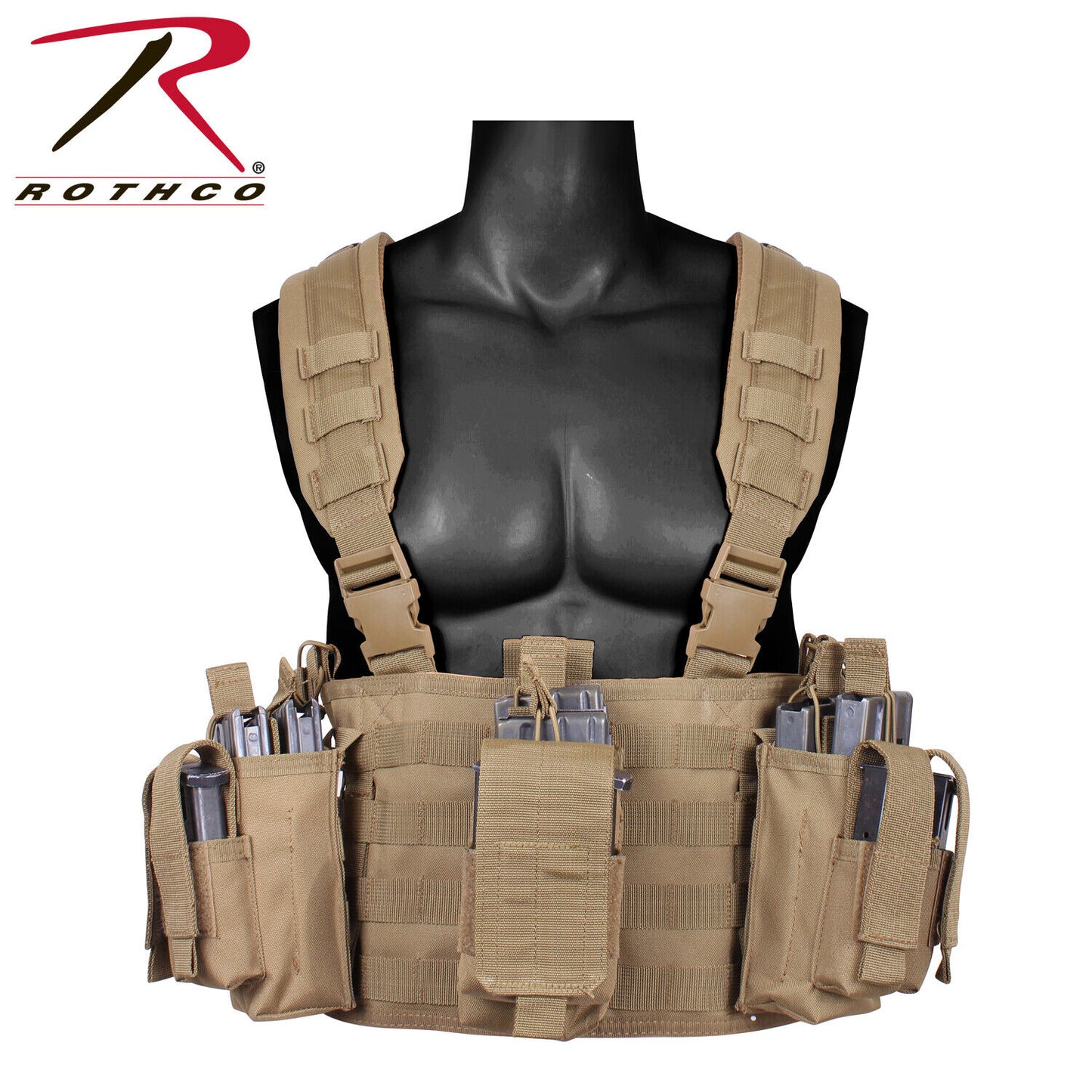 Operators Chest Rig - MOLLE Tactical Vest With Pouches