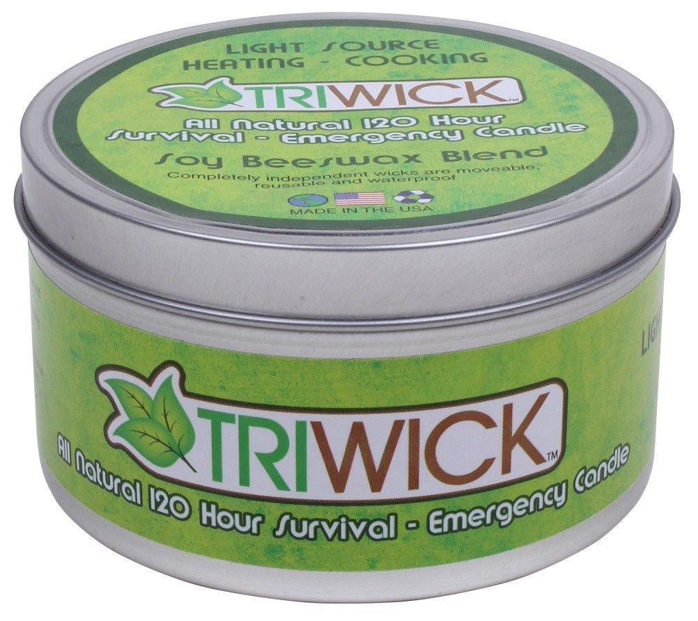 Tri-Wick 120 Hour Emergency Survival Candle Stove & Canteen Cup w/ Wicks