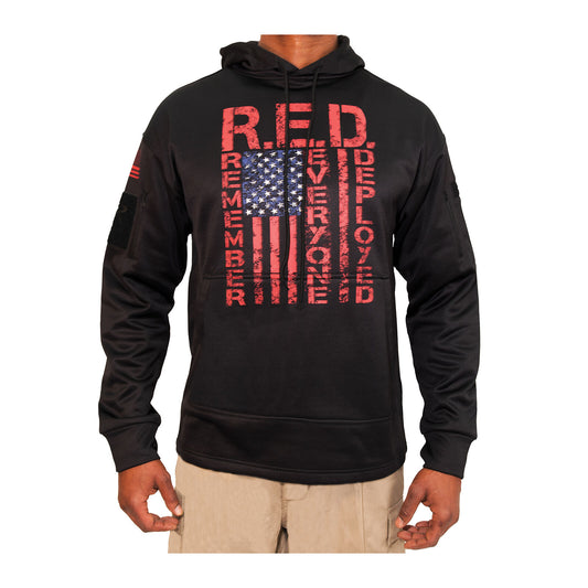 Concealed Carry R.E.D. 'Remember Everyone Deployed' Hoodie in Black