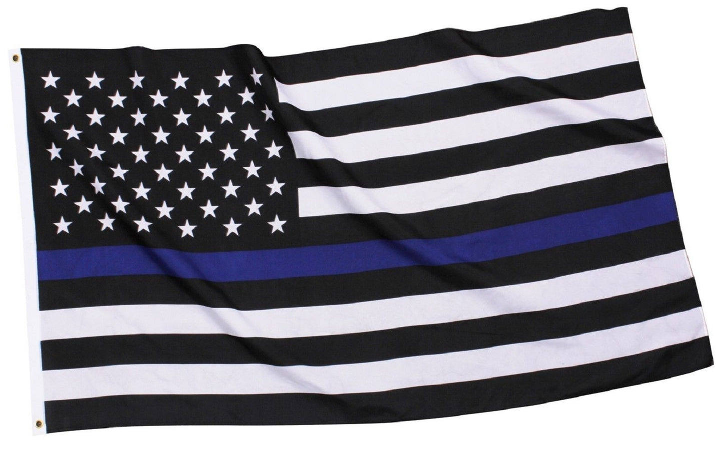 The Thin Blue Line Police Support Decorative USA Flag -Rothco 5 Foot Police Flag