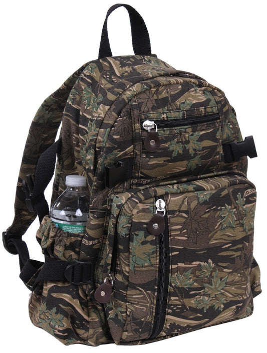 Smokey Branch Camouflage Heavyweight Canvas Compact Mini-Backpack Bag