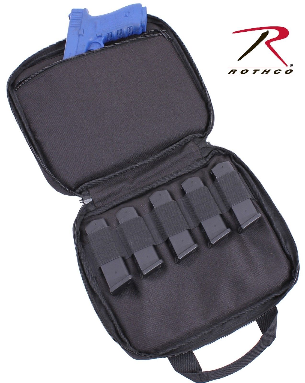 Black Lockable Double Carry Case w/ Straps - Soft Range Case