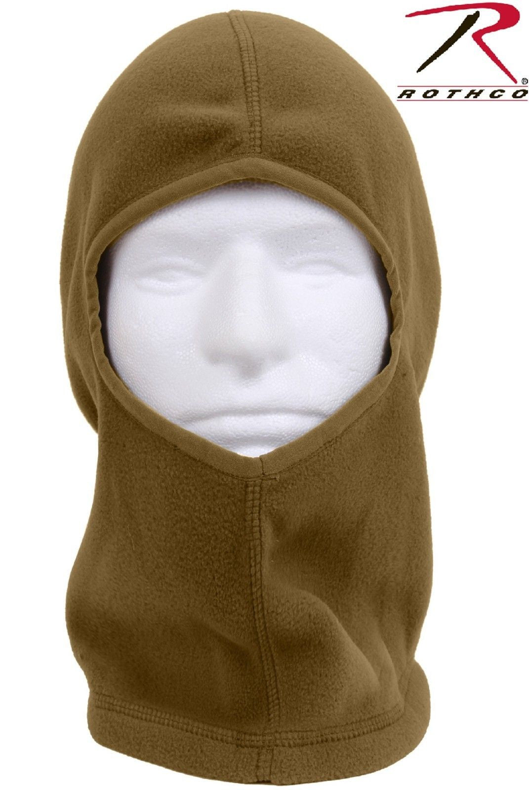 Coyote Brown Head, Neck & Face Cover Fleece Balaclava - Rothco Cold Weather Hood