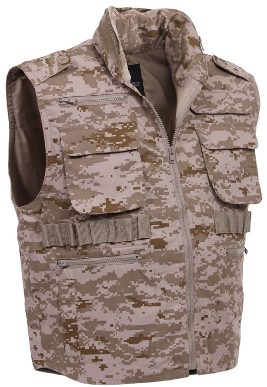 Men's Desert Digital Camouflage Tactical Ranger Vest Rothco 72550