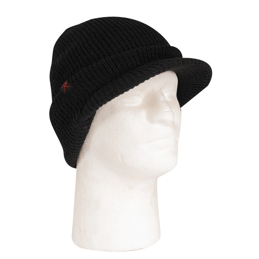 100% Wool Watch Cap with Brim