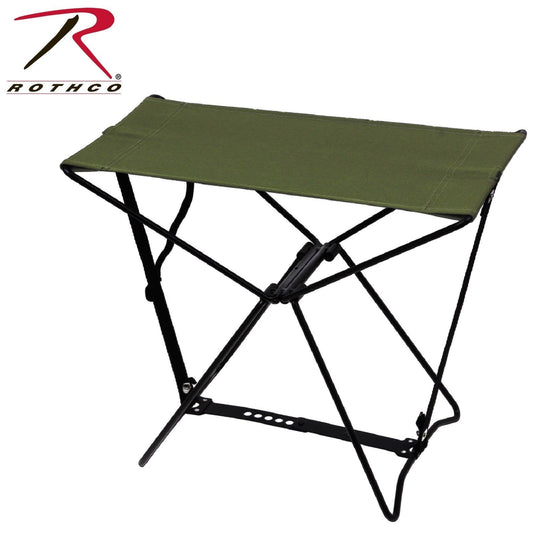 Rothco Folding Camp Stool - Olive Drab Portable Fold Out Stool W/ Matching Case