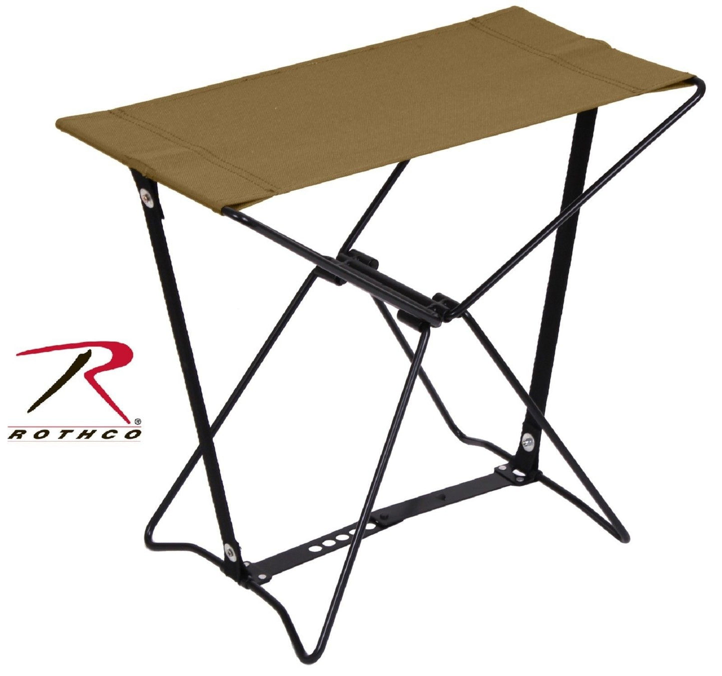 Rothco Coyote Brown Lightweight Foldable Portable Sitting Stool & Carry Pouch