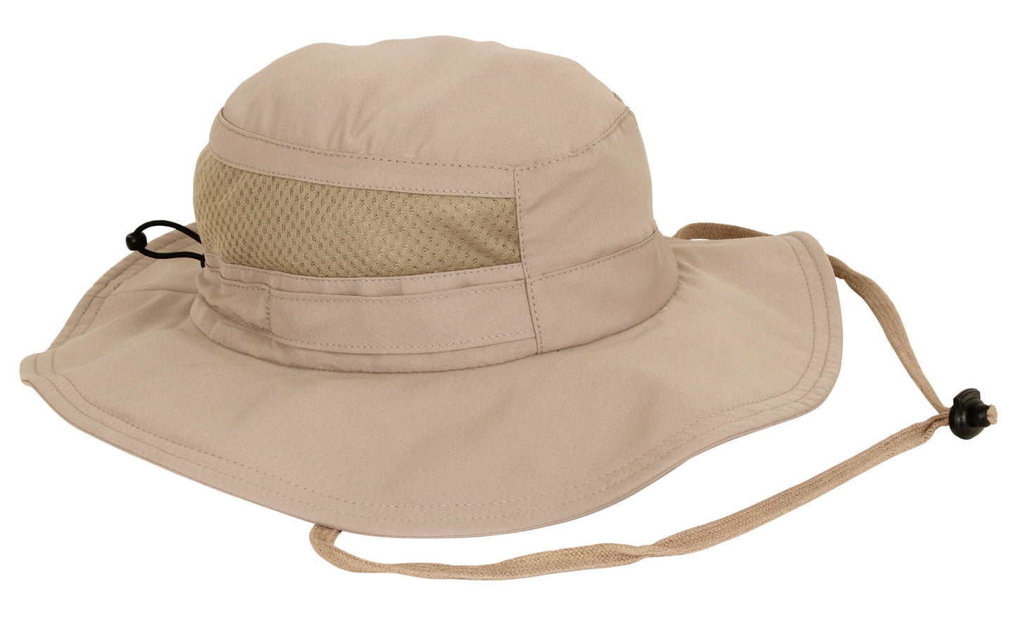Rothco Lightweight Mesh Boonie Hat - Khaki Adjustable Summer Bucket Bush Hats