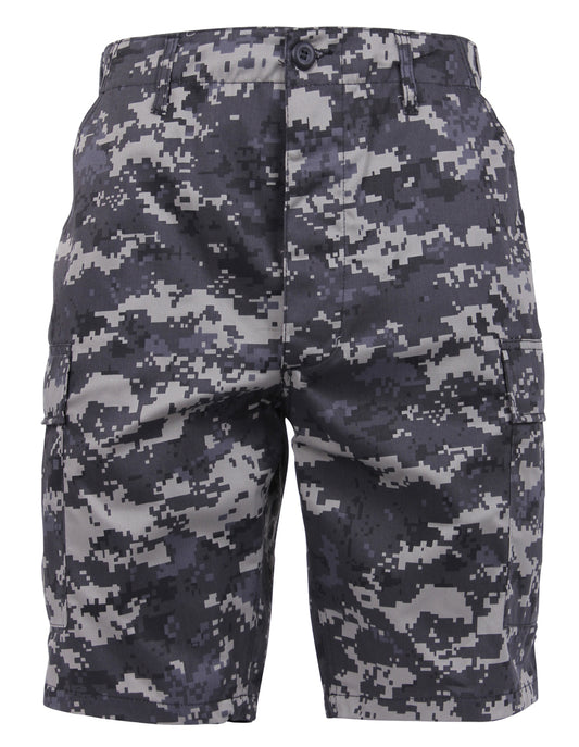 Mens Subdued Urban Digital BDU Shorts - Rothco Camouflage Cargo Uniform Shorts