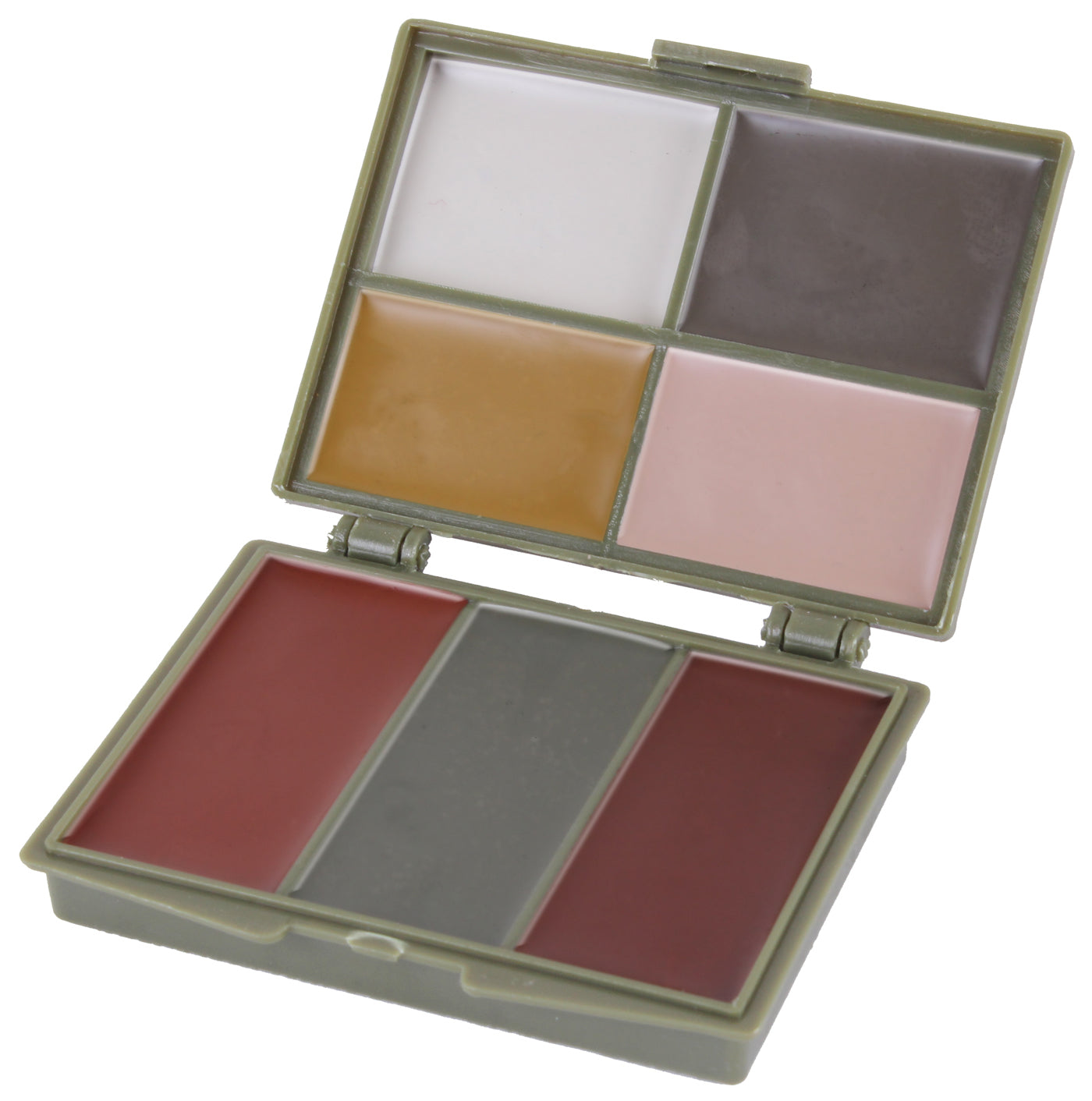 Compact 7 Color Hunting Camouflage Face Paint with Plastic Case Rothco 8219