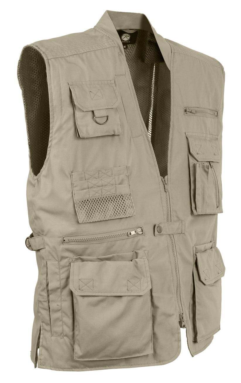 Plain Clothes Concealed Carry Tactical Cargo Vest - Black Khaki or Oli ...