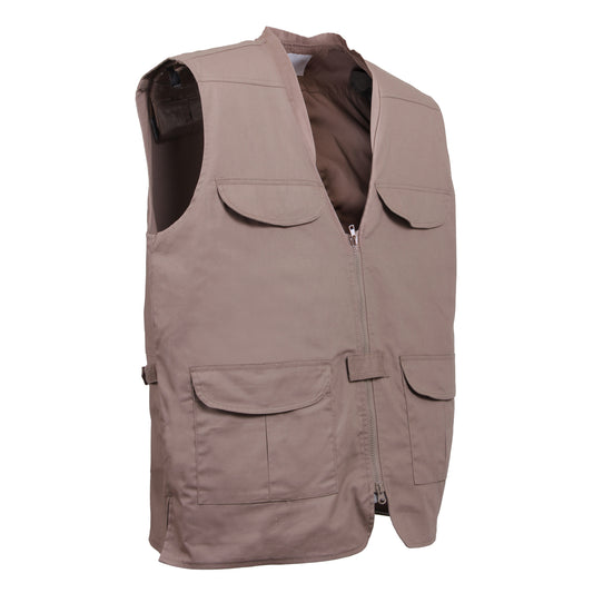 Khaki Lightweight Concealed Carry Vest - Rothco Ambidextrous CCW Tactical Vests