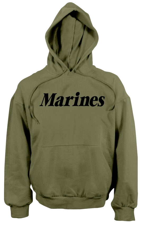 Mens Marines Pullover Hoodie Sweatshirt - Rothco PT Hooded Sweatshirt