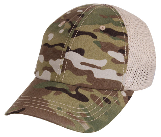 MultiCam Camouflage Mesh Back Adjustable Baseball Cap - Rothco Camo Hat