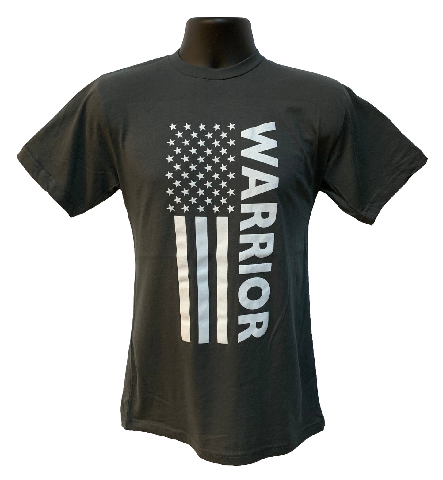 Grunt Force "WARRIOR" American Flag 100% Cotton T-Shirt - 7 Colors
