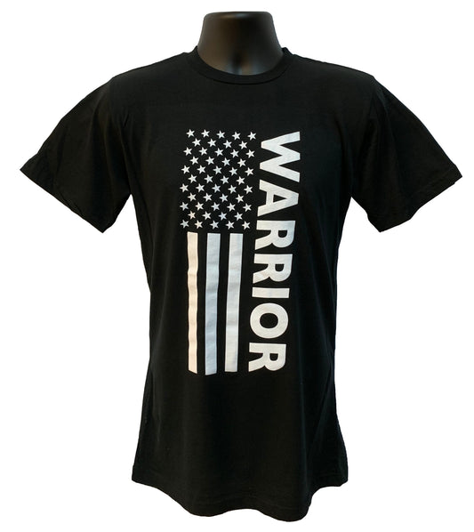 Grunt Force "WARRIOR" American Flag 100% Cotton T-Shirt - 7 Colors