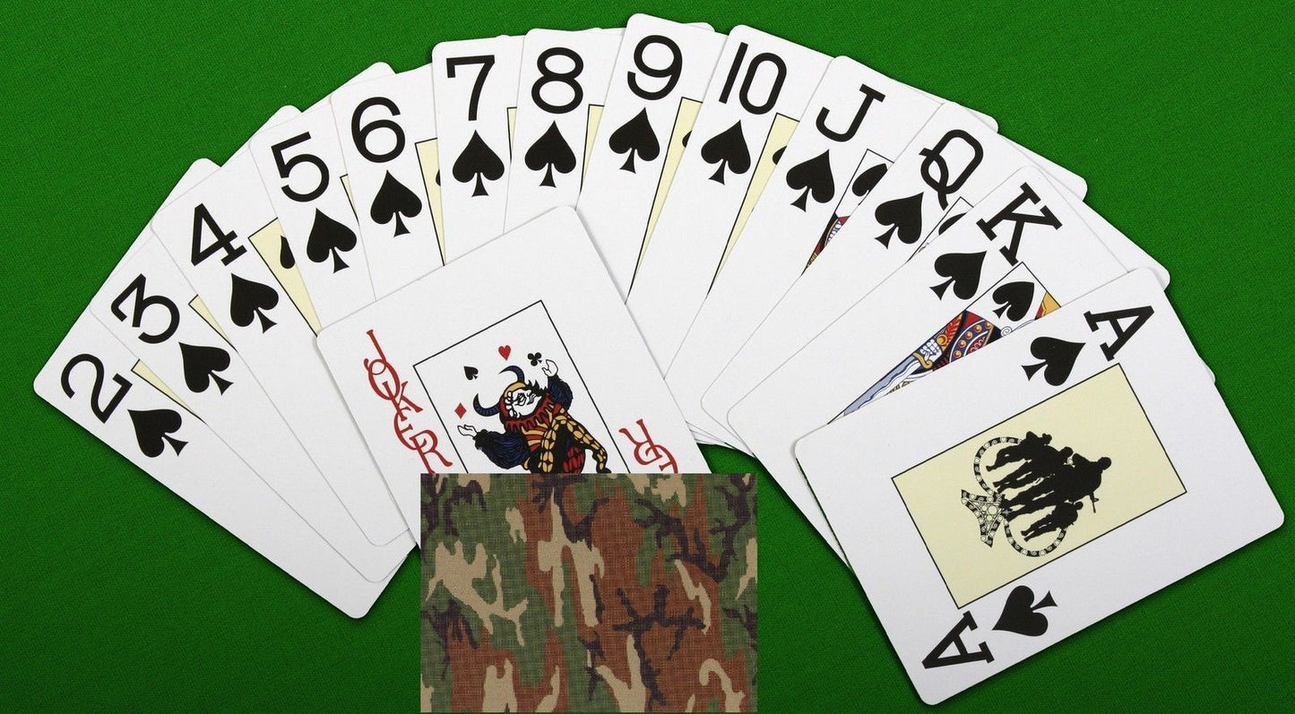 Camouflage Playing Cards - Woodland Camouflage - 52 Card Deck