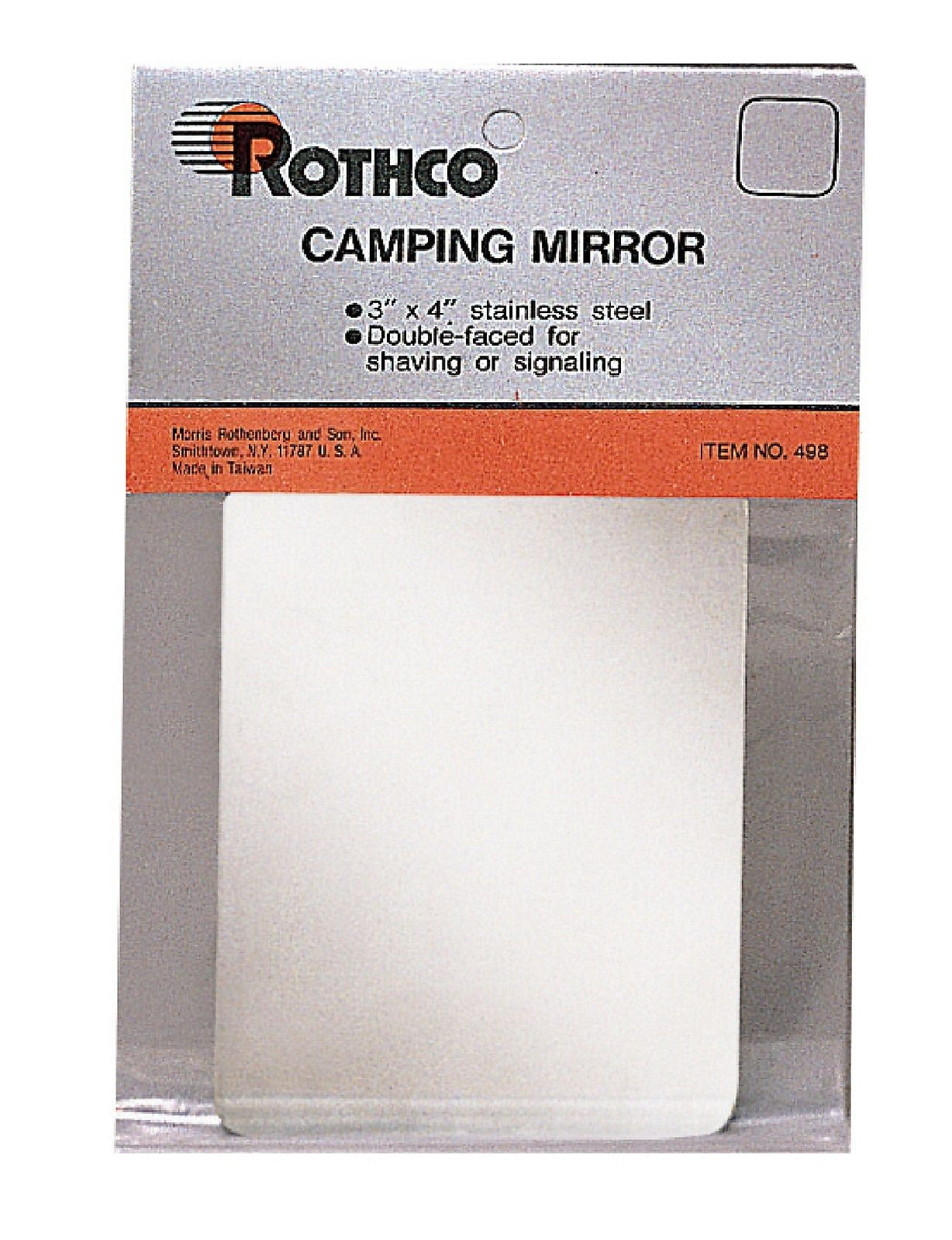Camping Mirror Stainless Steel Pocket Signalling Signal Shaving Mirror 3"x4"