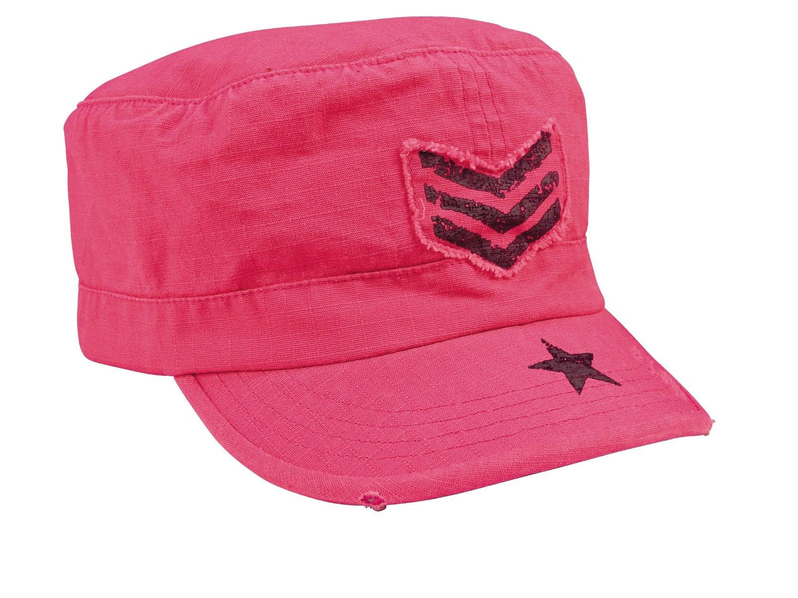 Pink w/ Black Stripes & Star