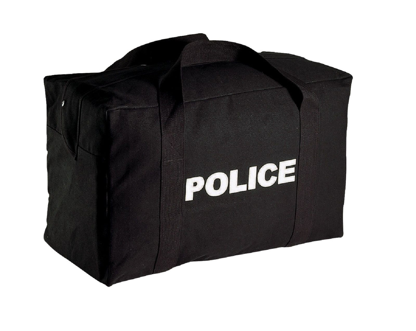 Large Black Cavas POLICE Logo Gear Bag