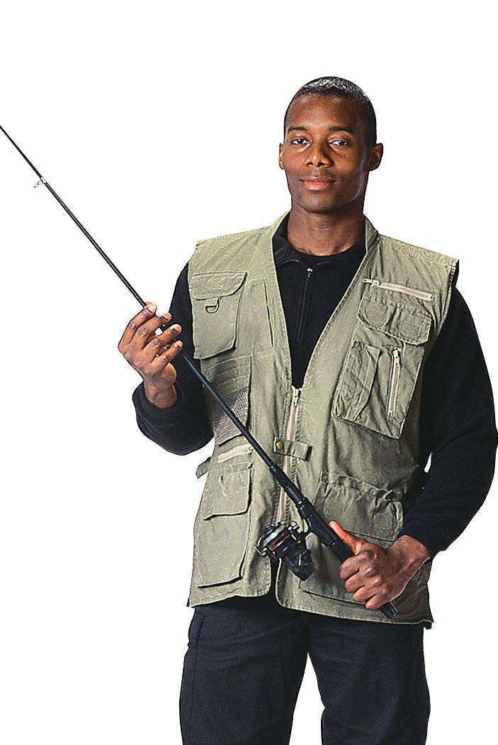 Safari Outback Vests -18 Pocket Outdoor Fishing Vest Hiking Camping Ve –  Grunt Force