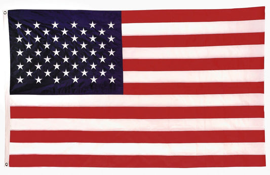 Deluxe United States US Flag with Embroidered Stars - 3 ft x 5 ft
