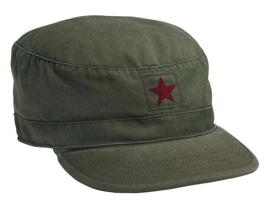 Olive Drab w/ Red China Star