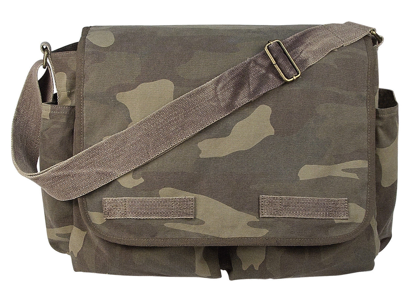 Woodland Camo Vintage Messenger Bag - Great for Work or School